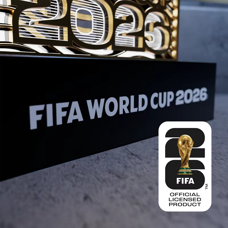Lampe de chevet LED Coupe du Monde FIFA 2026 en bois