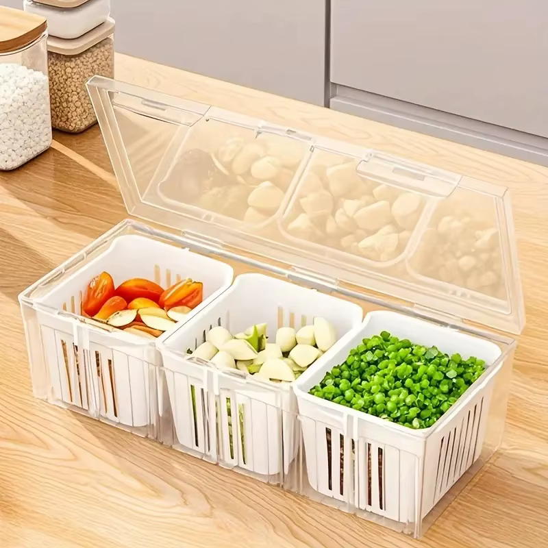 Contenants de stockage alimentaire compartimentés