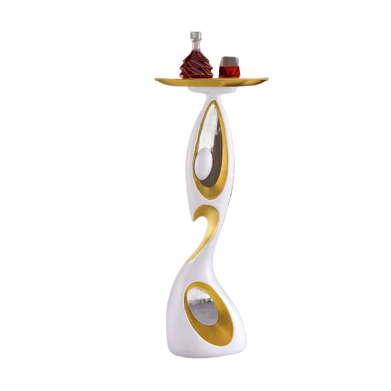 Table d'angle minimaliste moderne, Table d'appoint créative pour salon, canapé, petite Table basse pour la maison, support de rangement artistique au sol