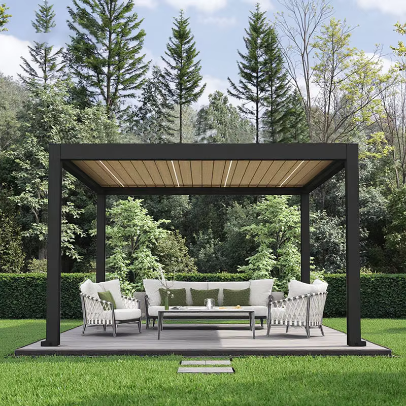 Pergola motorisée à ouverture automatique