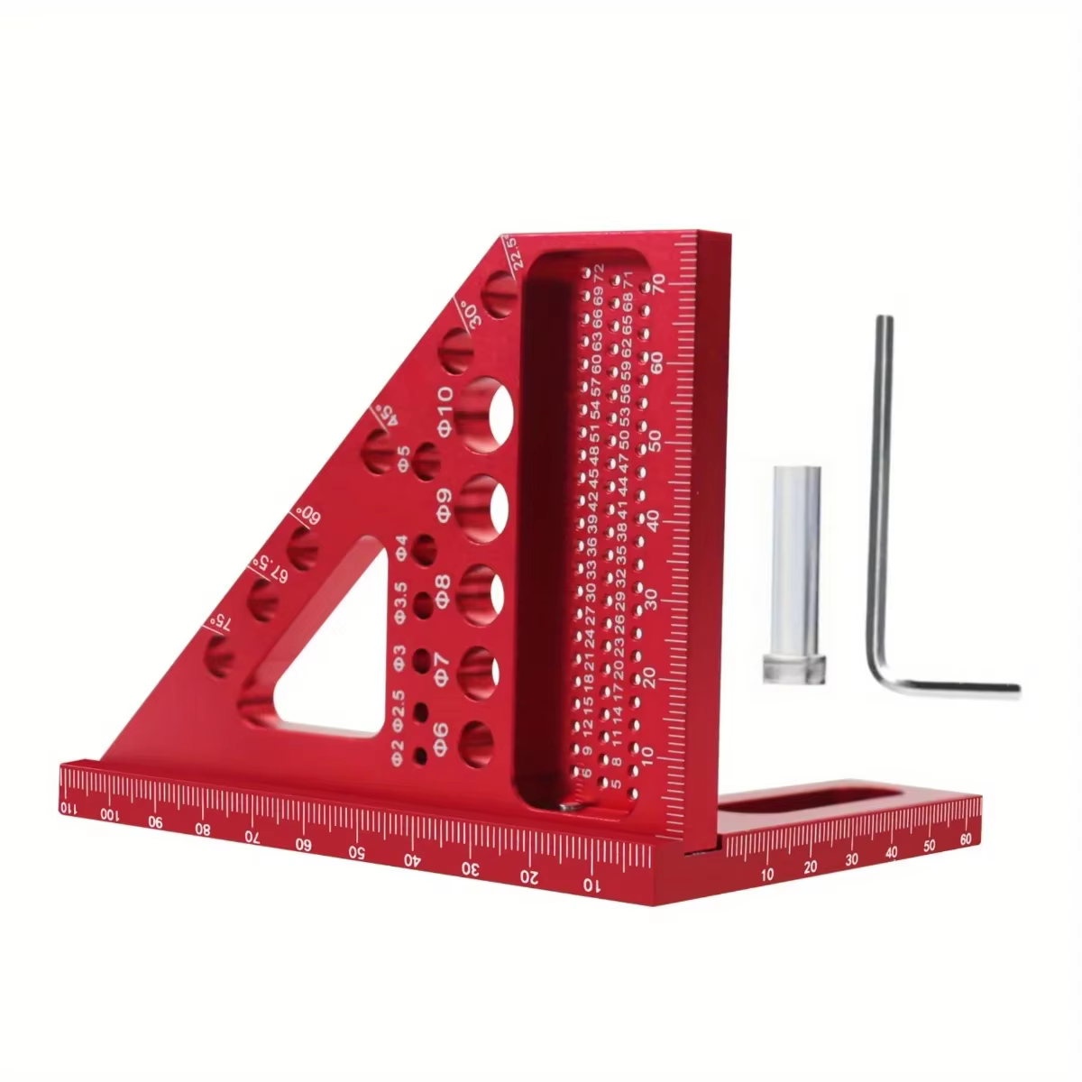 Règle de mesure métrique/pouce multi-angle 3D