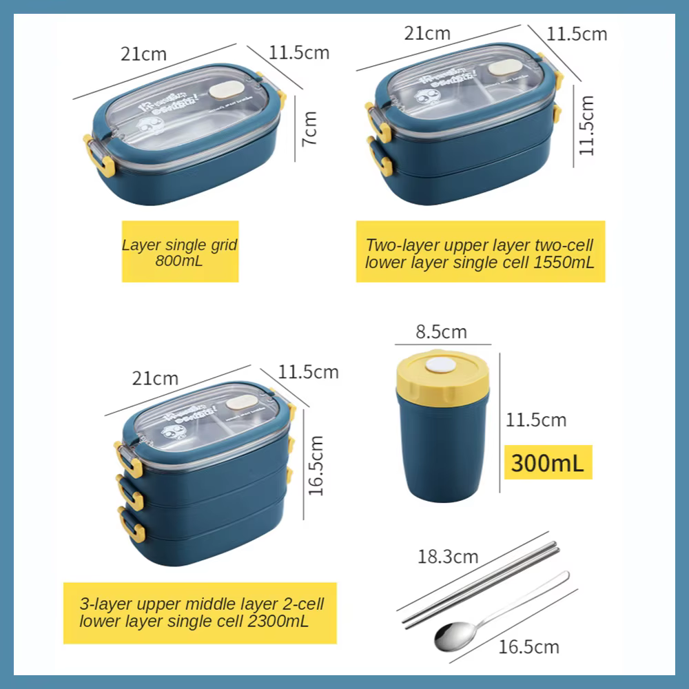 Boîte à Bento Isolée en Acier Inoxydable Multicouche