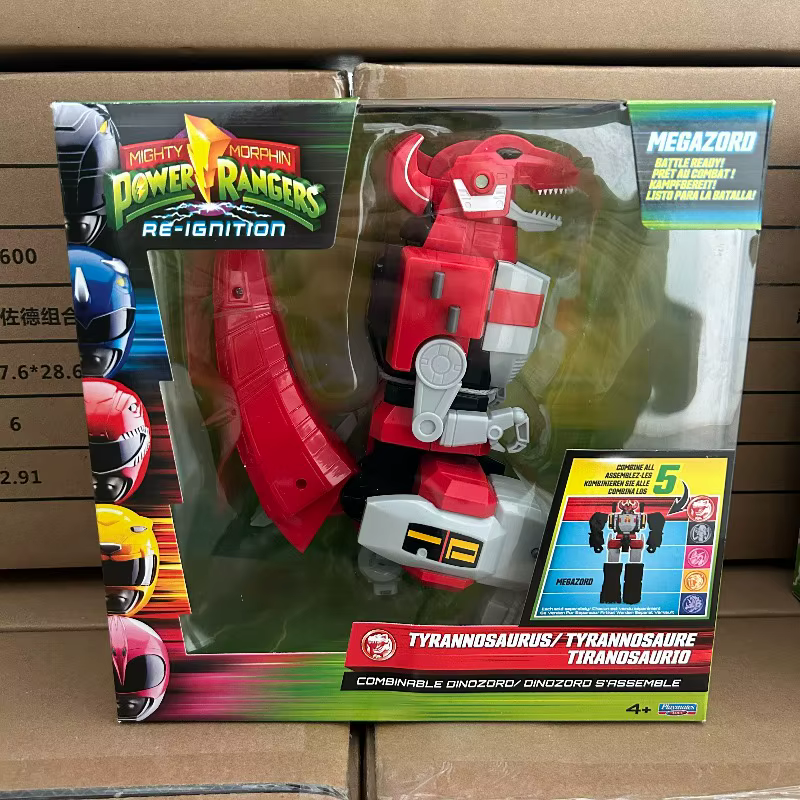 Jouets pour enfants Playmates Mighty Morphin Power Rangers Re-Ignition Dinozord Tiger Triceratops Pterodactyl Combinable