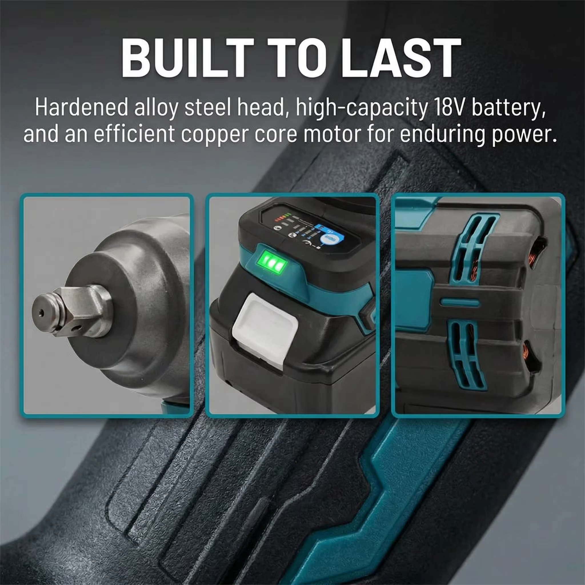 Clé à chocs sans balais Makita 1000 Nm à couple élevé pour batterie