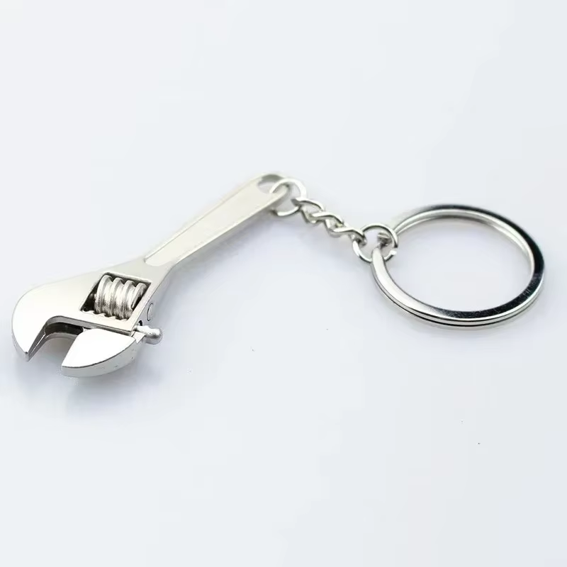 1x Mini clé à molette porte-clés clé en métal réglable