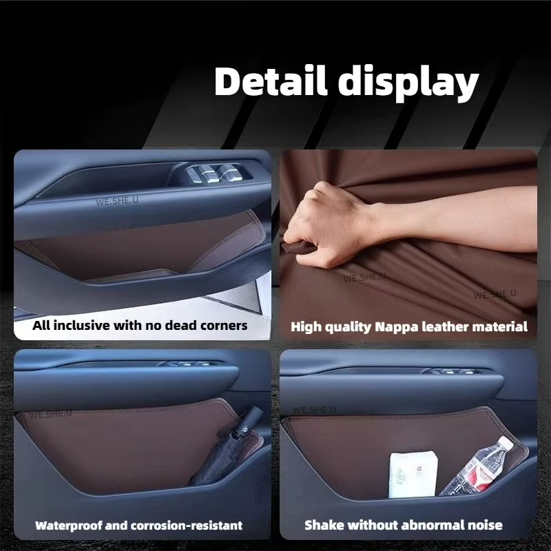 Pour Chery Jaecoo J8 2025 2026 – Boîte de rangement latérale pour portière de voiture, couverture intégrale, organisateur de poche pour poignée de porte avant et arrière