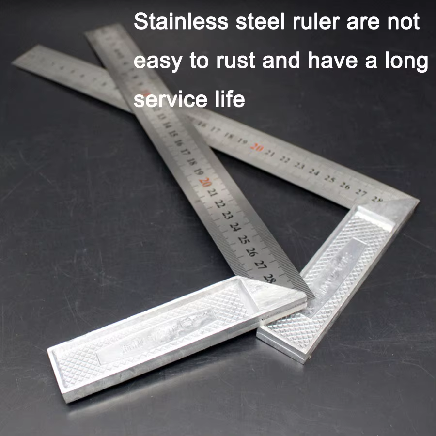 Règle carrée en aluminium pour charpentier