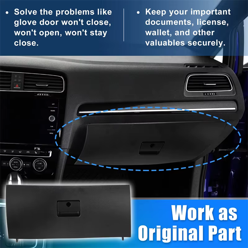 Couvercle de boîte à gants de console de voiture en plastique, boîte à déchets pour A4 MK4 BORA Wagon 1J1857121A Noir Console automobile