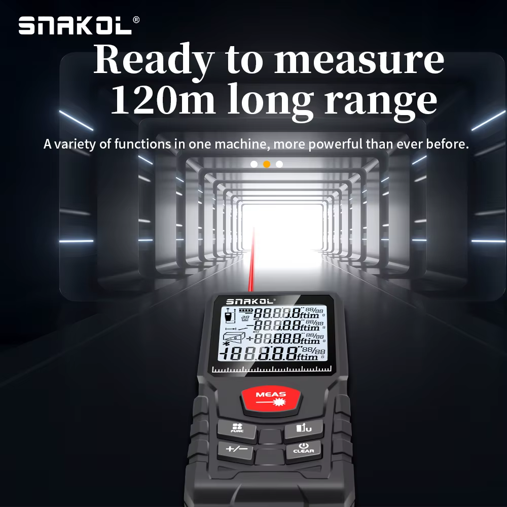 Snakol Distance Laser 50M/100M/120M télémètre compteur professionnel