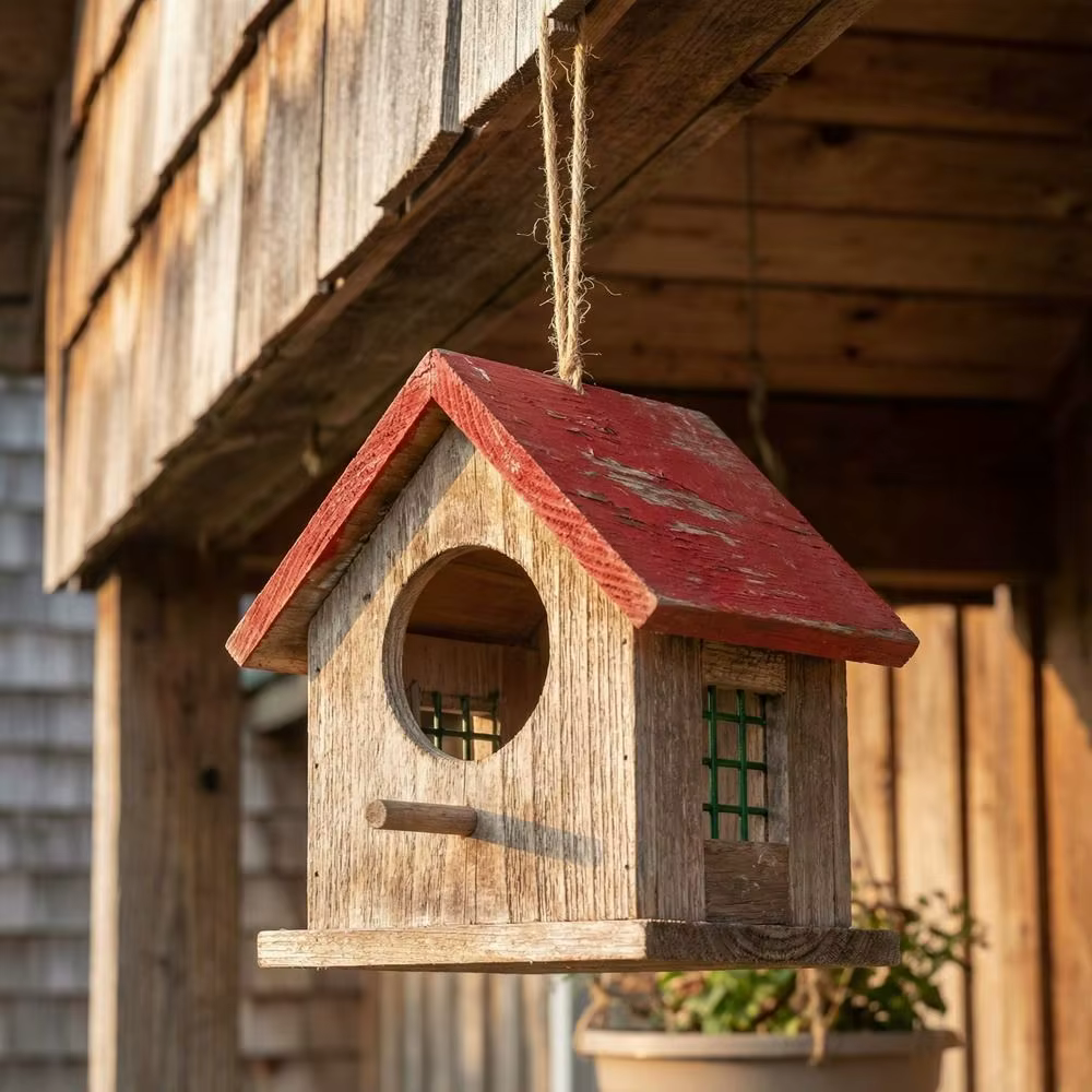 Nichoir pour oiseaux en bois imperméable