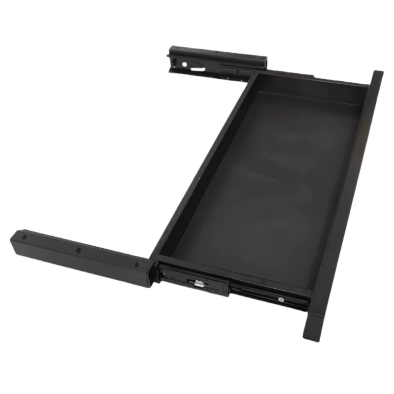  Tiroir sous bureau 48 cm en ABS, organisateur multifonctionnel, plateau de rangement coulissant pour table d'ordinateur, silencieux pour la maison