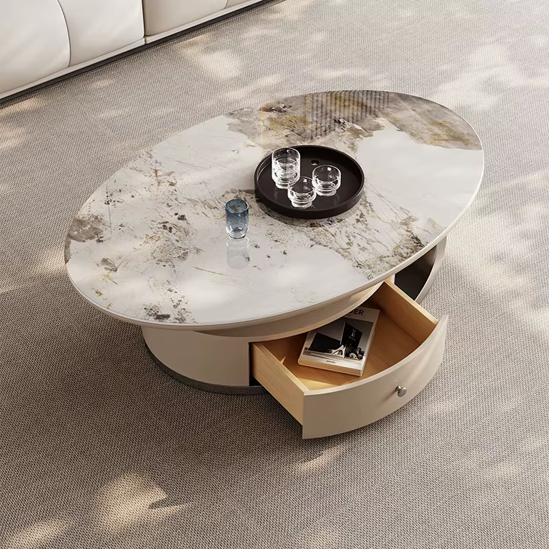 Petite table basse naren acier inoxydable
