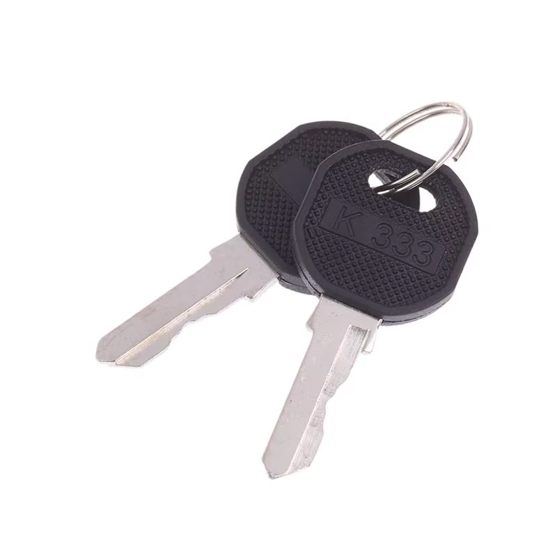 2 clés neuves K333 pour casier de caravane Emka EK333