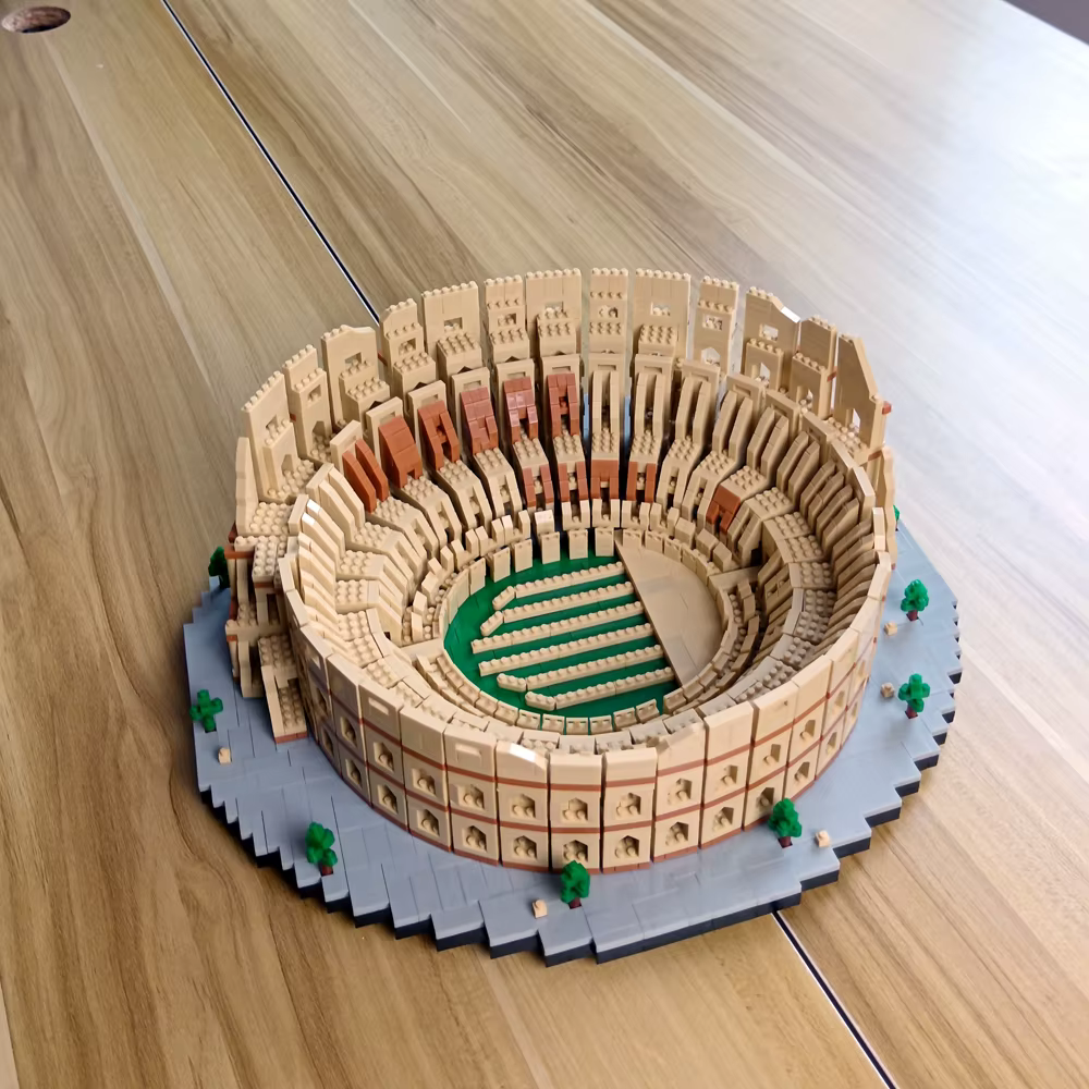KNEW BUILT Mini blocs de construction rome Colosseum pour enfants et adultes