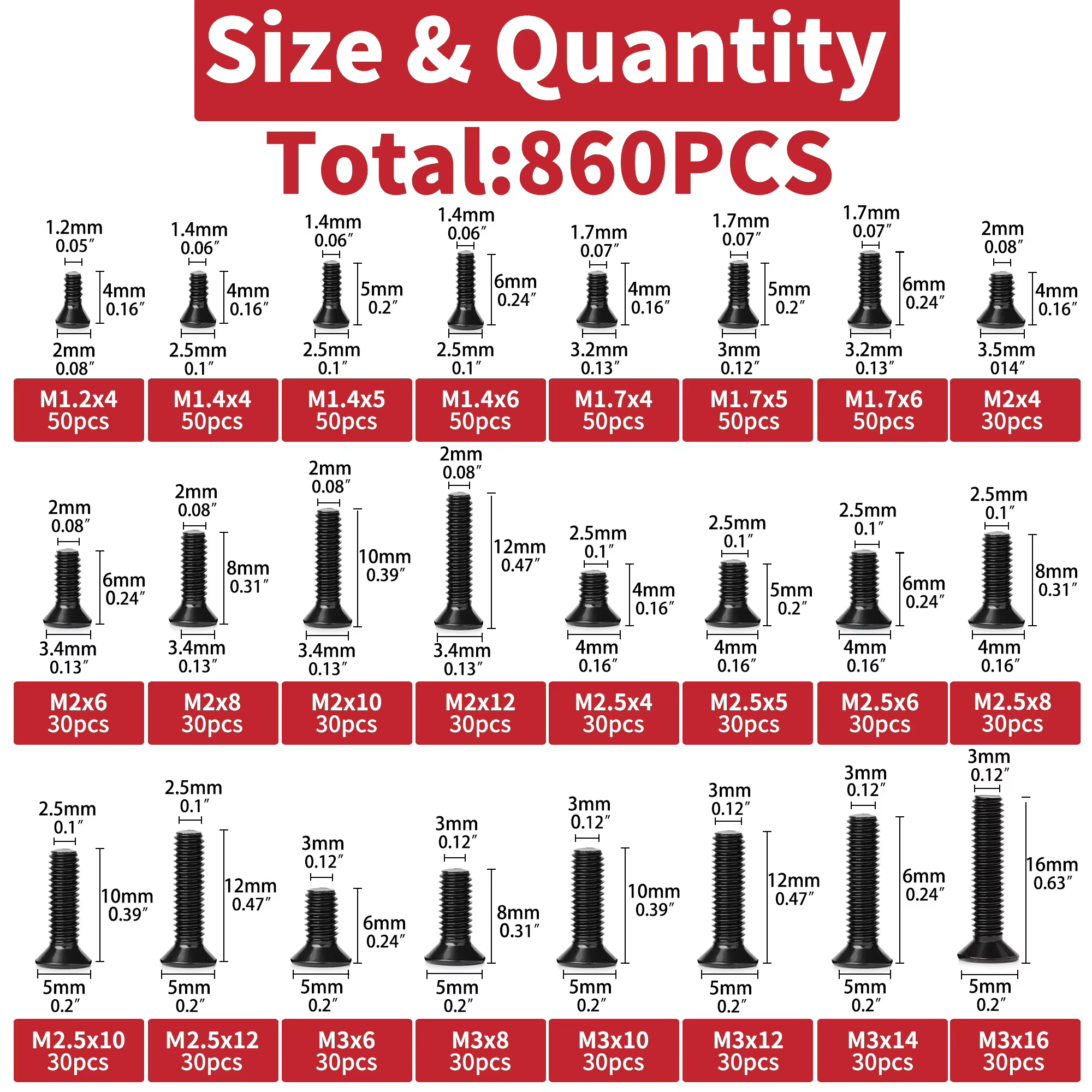 Kit d'assortiment de petites vis pour ordinateur