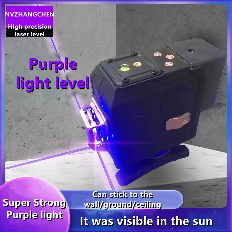Niveau Laser 12/16 lignes 3/4D auto-nivelant 360 croix horizontale et verticale
