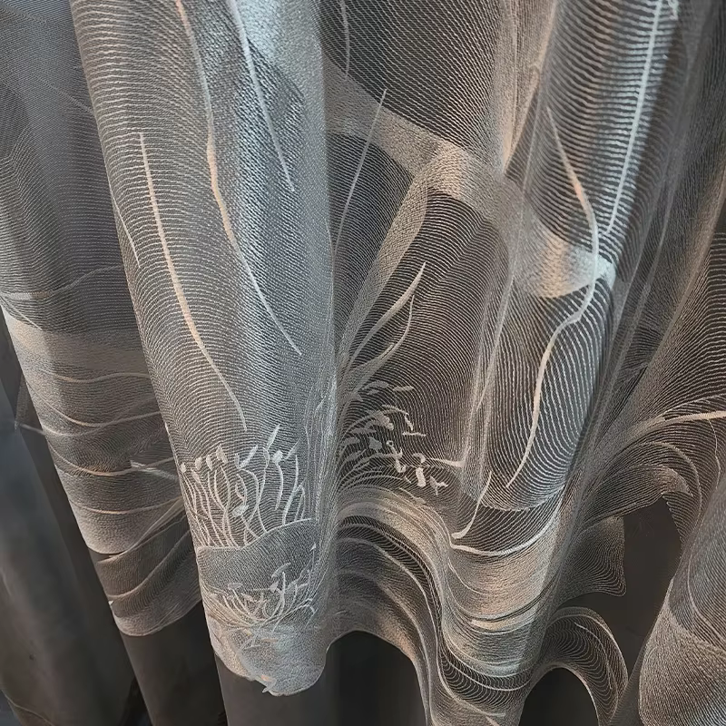 Rideaux transparents brodés de luxe modernes, sur mesure, pour salon, Style français, américain et européen, décoration de Villa, Voile