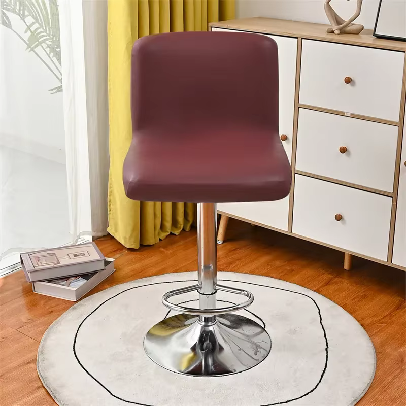 Housse de chaise de tabouret de Bar en cuir Pu