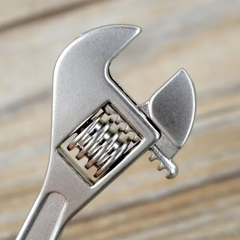 1x Mini clé à molette porte-clés clé en métal réglable
