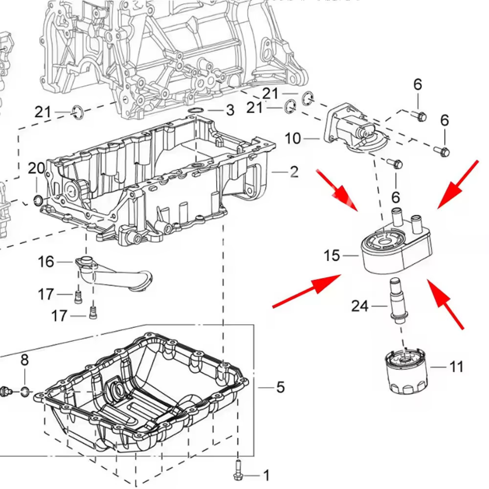 Refroidisseur d'huile de transmission automatique