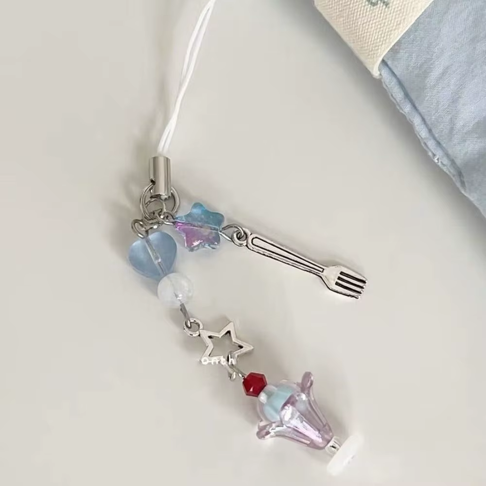 Nouveau pendentif à breloques de téléphone rose Kawaii Y2K