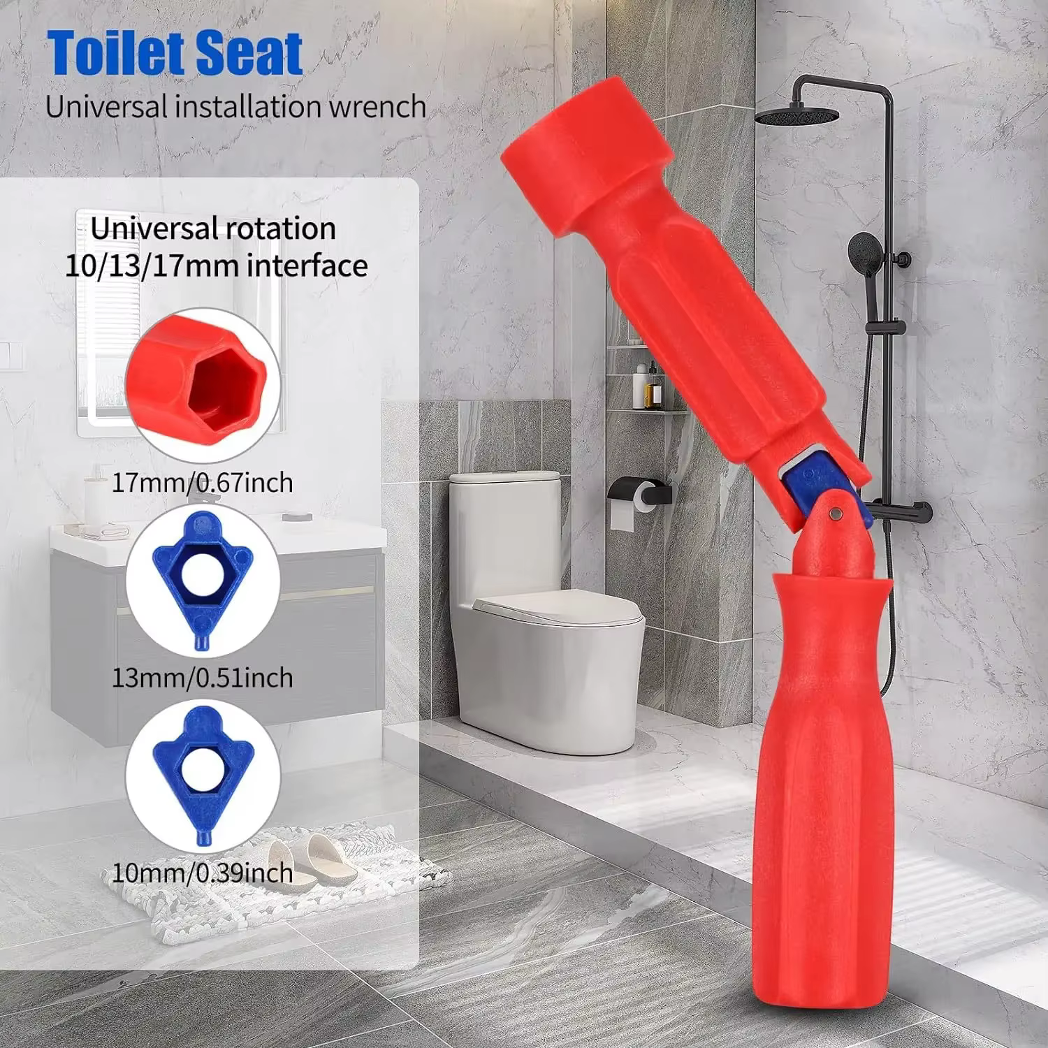 Clé de réparation professionnelle pour siège de toilette