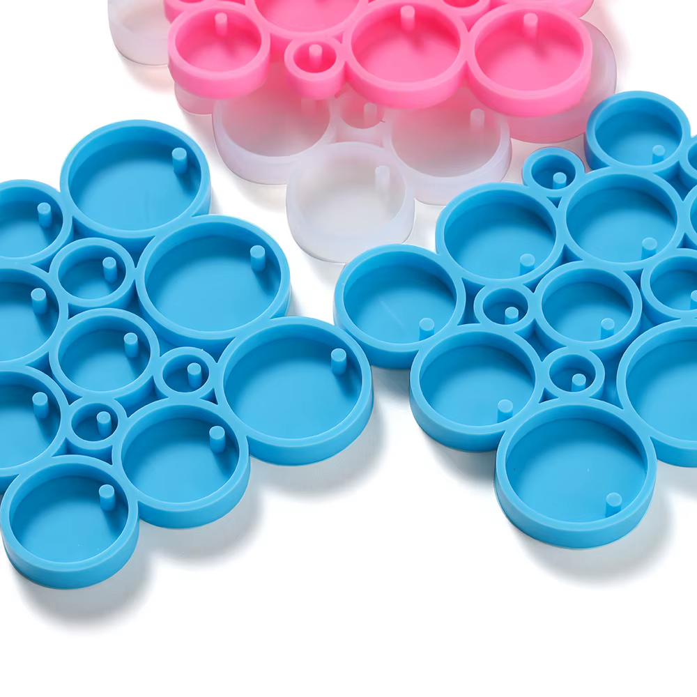 Porte-clés rond en Silicone
