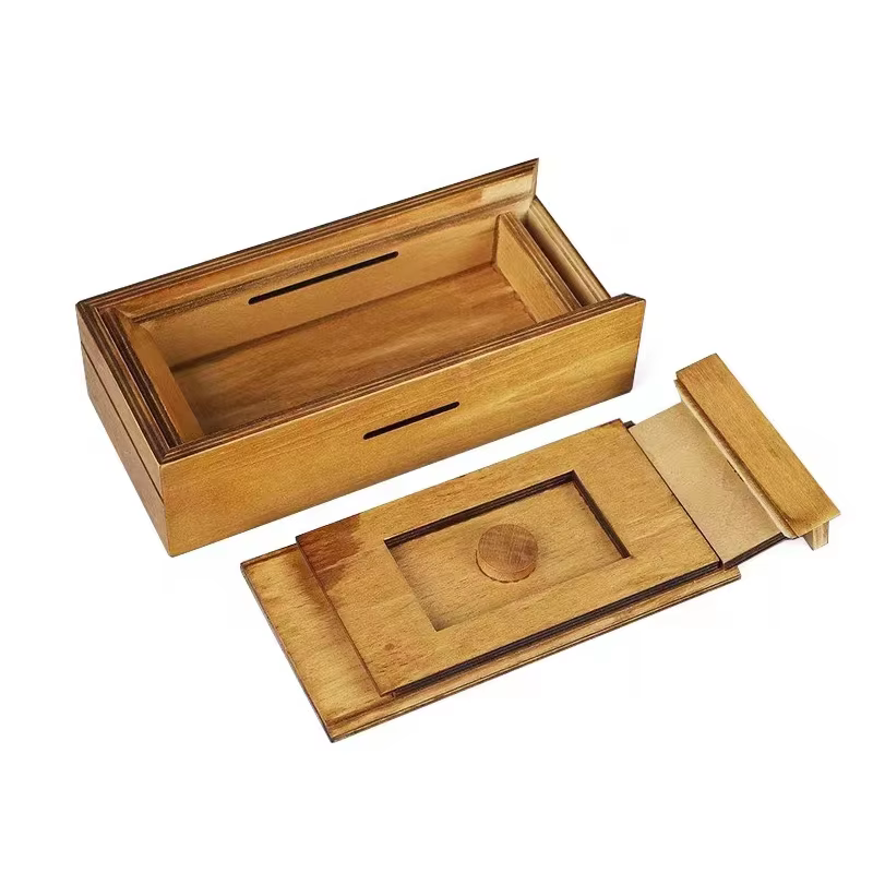 Puzzle en bois classique pour adultes et enfants, boîtes à compartiments secrets, jeux de casse-tête, déconcertant