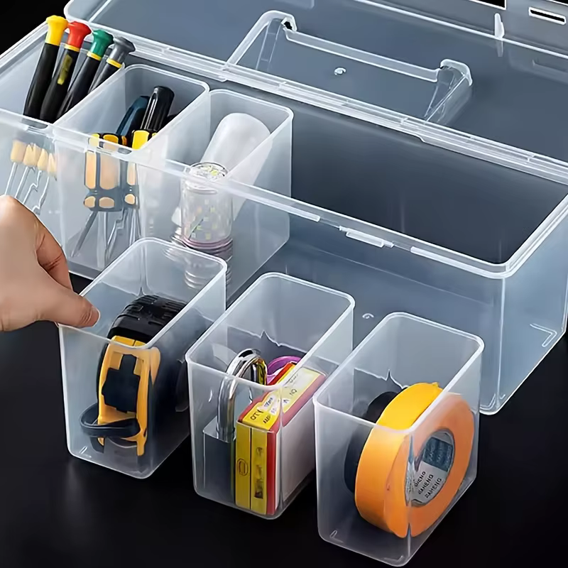 Boîte de rangement portable pour 7 pièces d'outils