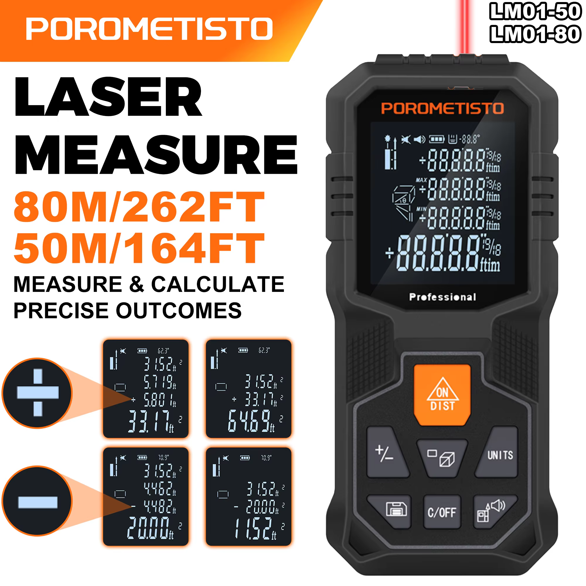 Télémètre laser 50/80M