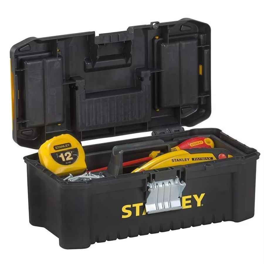 Stanley STST1-75515 Boîte à outils "Essential" avec loquets métalliques