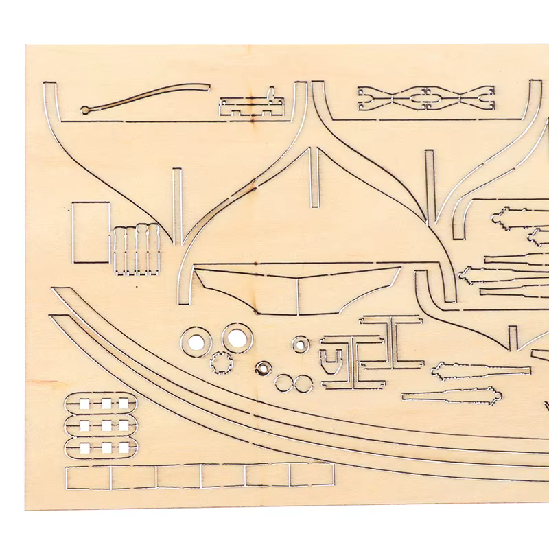 Kit de bateau en bois fait à la main