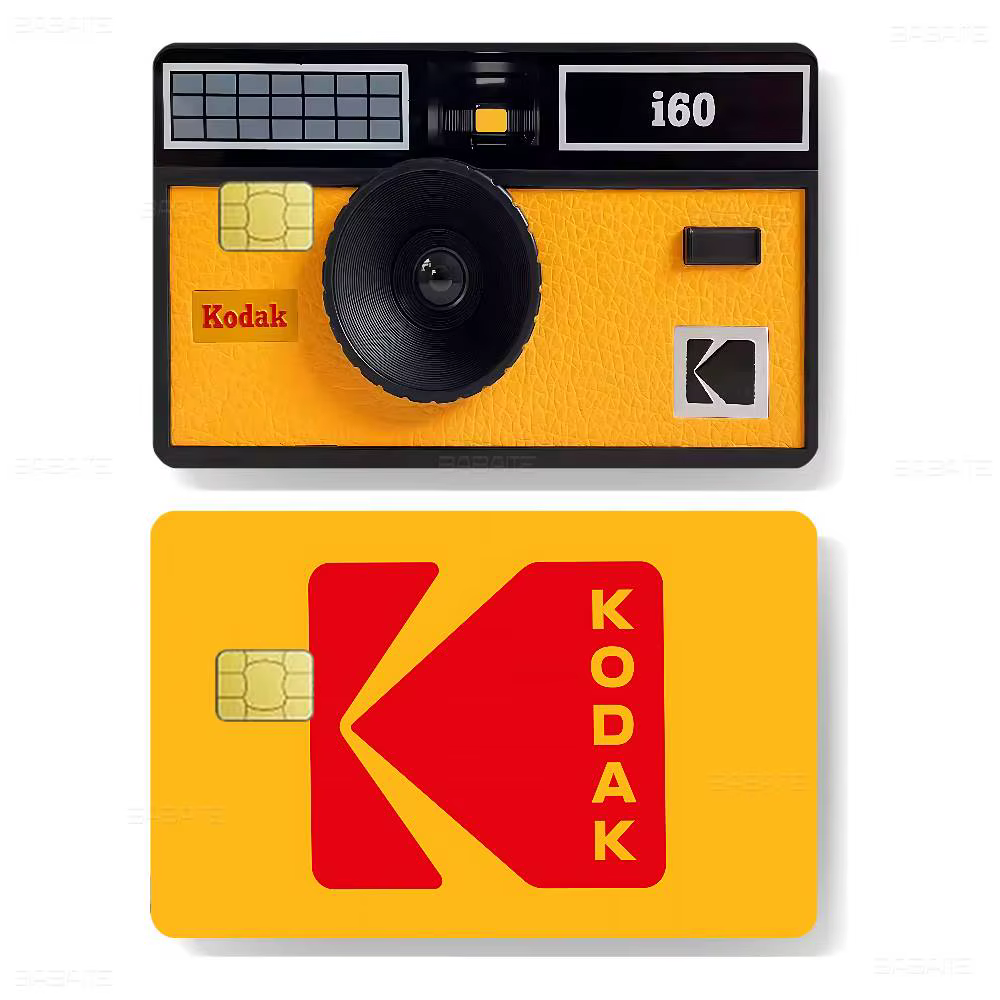 K-Kodak Logo bricolage carte de débit de crédit autocollant fête