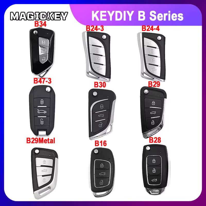 Clé intelligente universelle KEYDIY B16 B28 B30 B29 B24 B47 B34 pour remplacement de télécommande de clé de voiture KD, compatible avec plus de 2000 modèles
