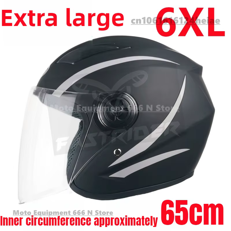 6XL grande circonférence de tête 65cm casque de Moto 5XL
