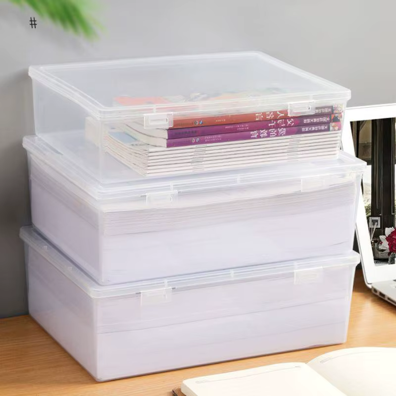 Boîte de rangement en plastique pour bureau