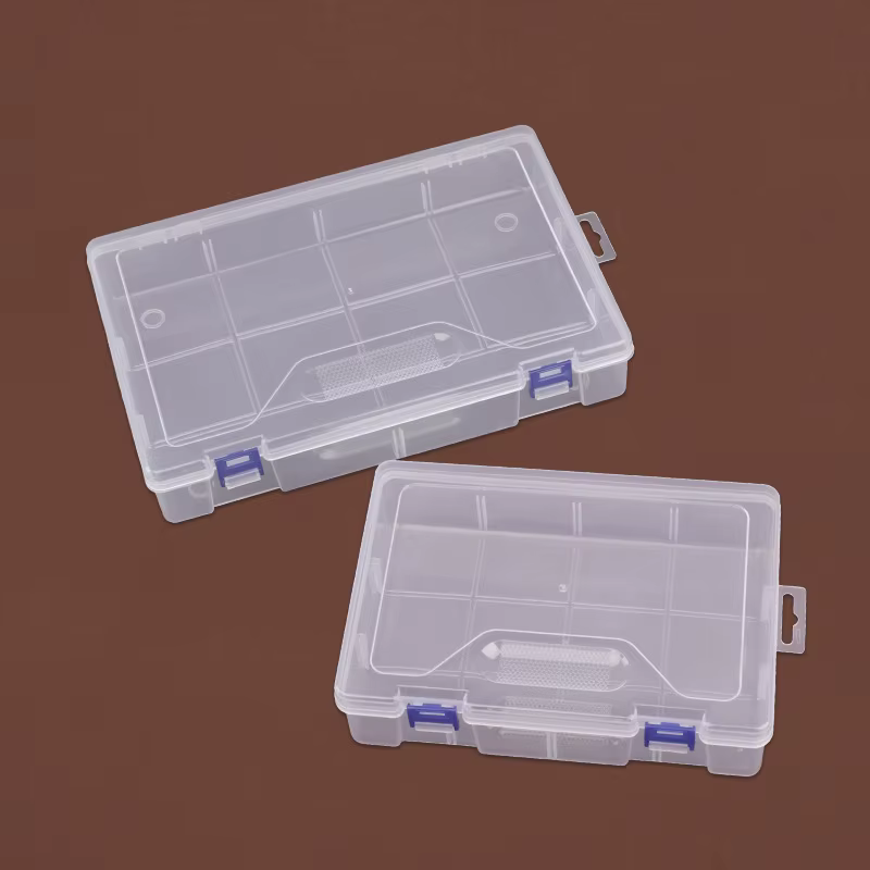 Boîte de conteneurs de stockage en plastique avec couvercle
