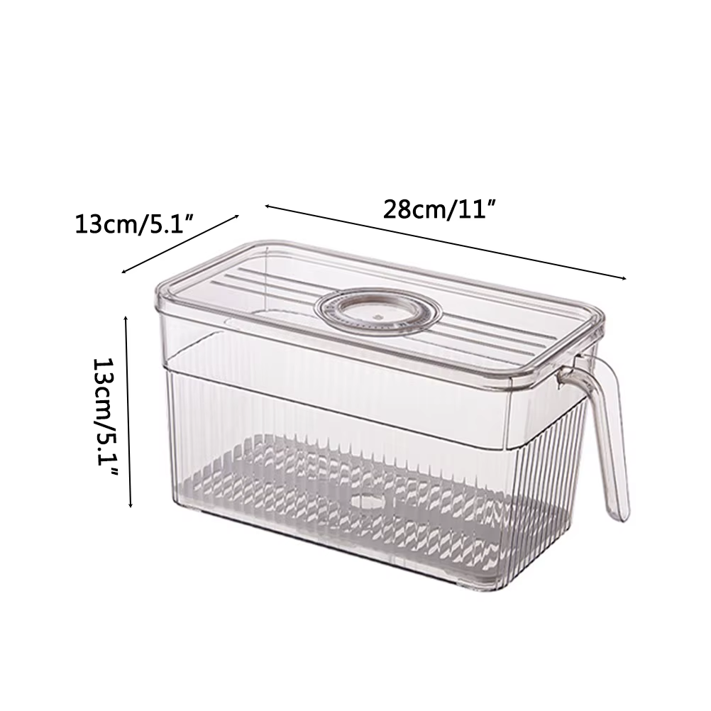 Conteneurs de rangement de cuisine avec couvercle enregistreur de temps