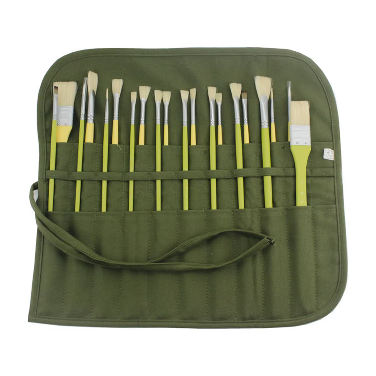 Sac de rangement en toile pour pinceaux de peinture, sac de rangement pour pinceaux d'aquarelle et de Gouache à 22 fentes, sac de rangement pour pinceaux de calligraphie, sac pour stylos enroulable