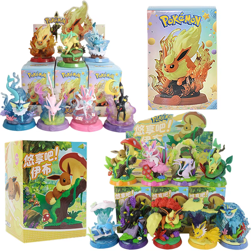 Figurine Pokemon Eeveelution Espeon Sylveon Glaceon Leafeon Vaporeon Umbreon Flareon
