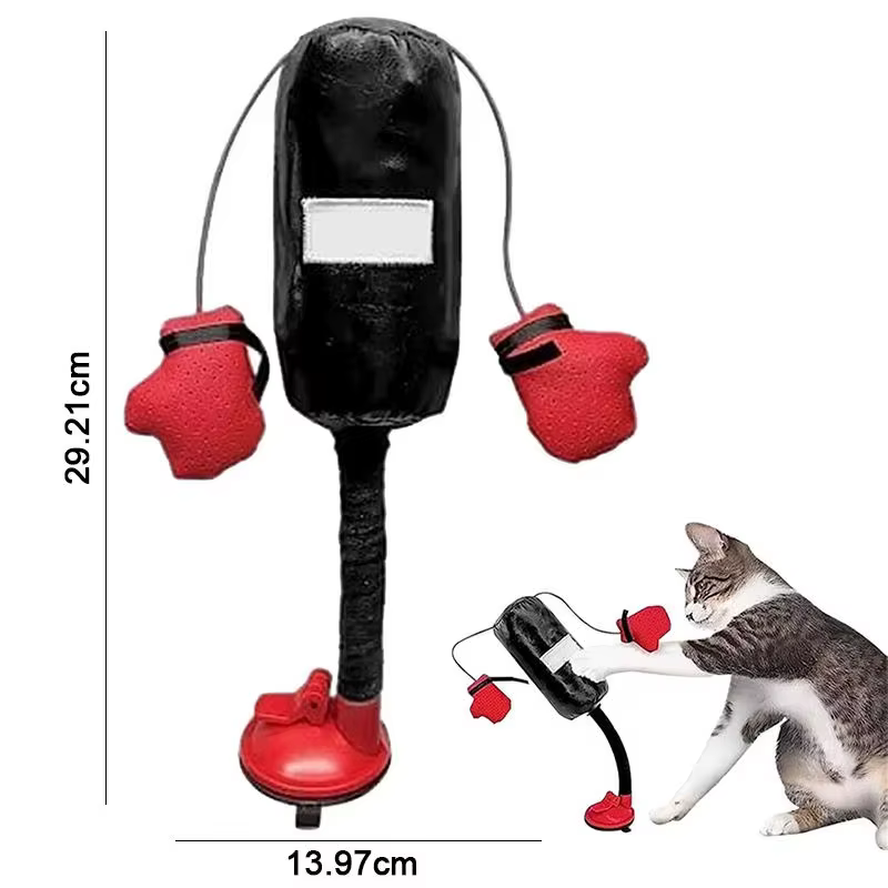 Mini sac de frappe interactif pour chat