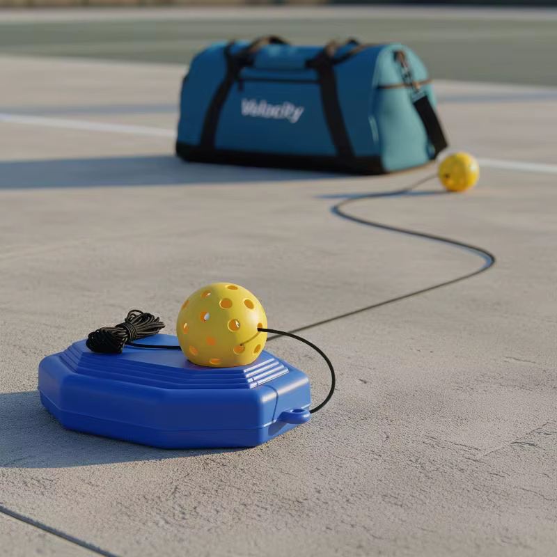 Ballon d'entraînement de pickleball avec cordon