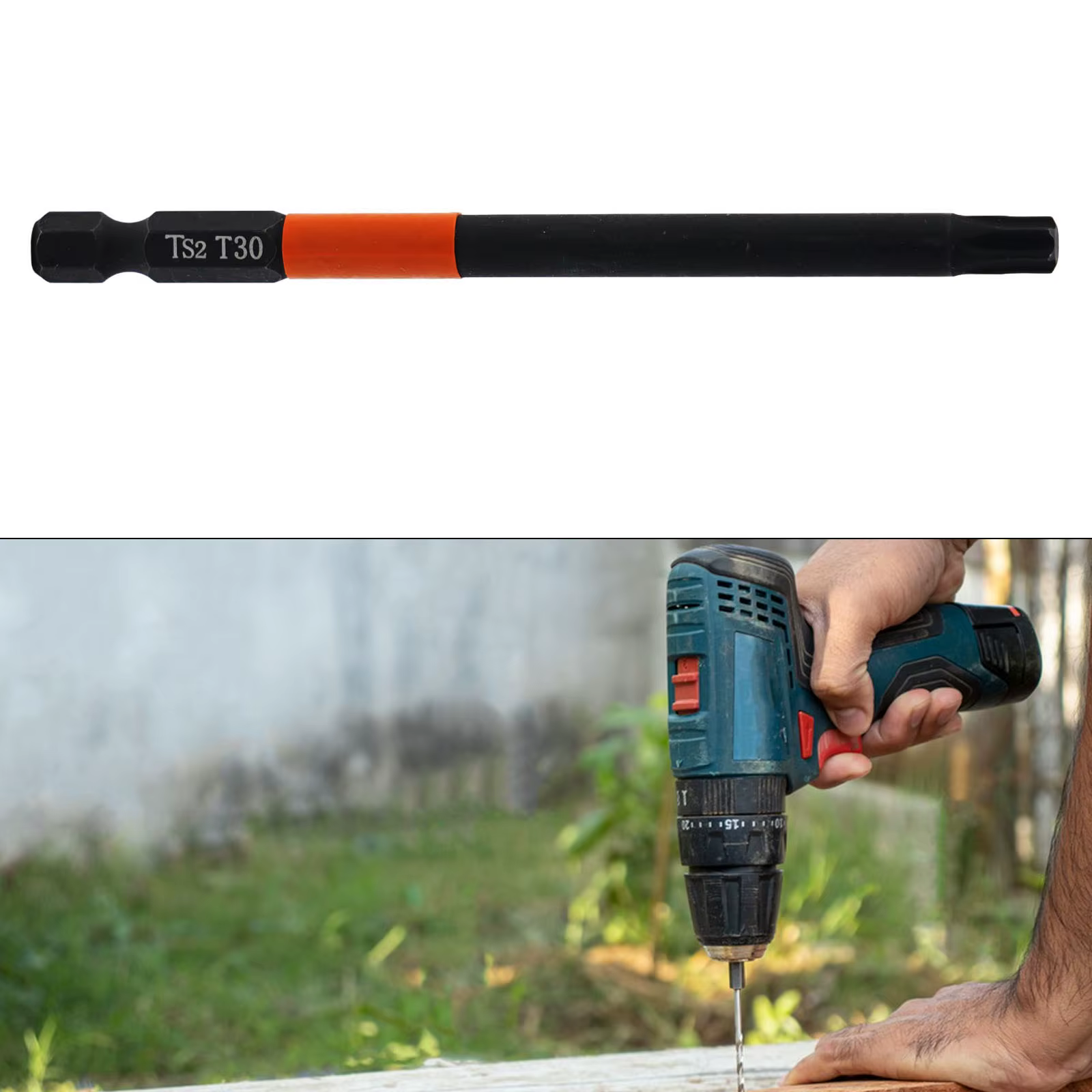 Mèche de tournevis Torx 1/4 en effet Foret à tige hexagonale T10-T40 magnétique 100mm pour outils électriques