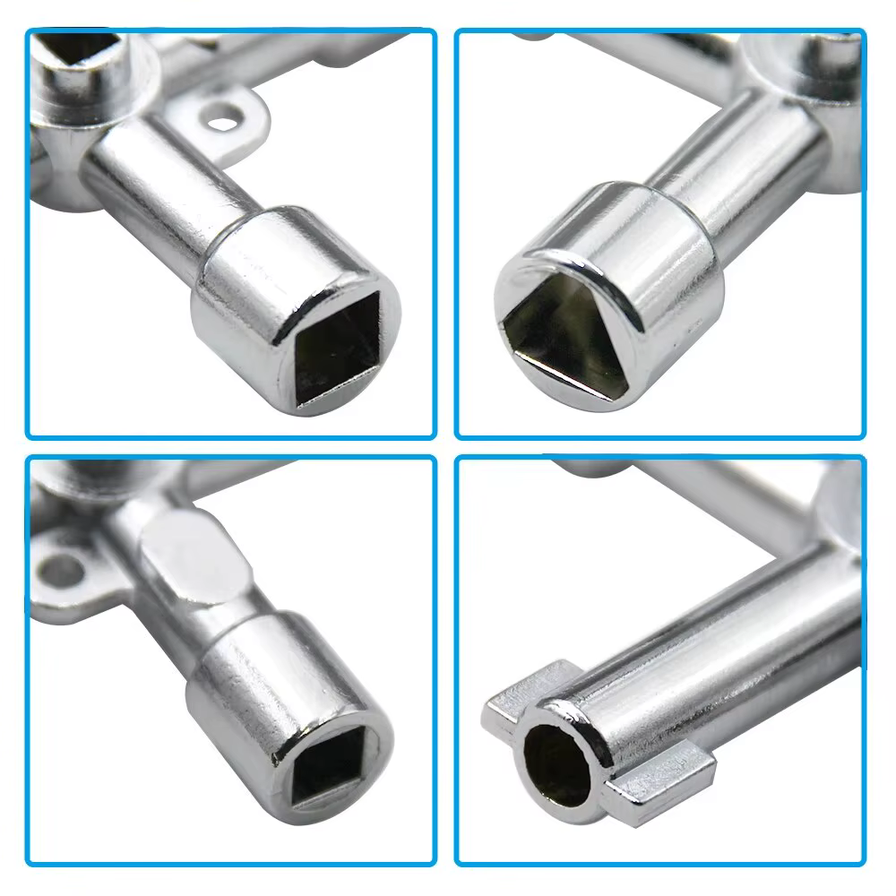 Tournevis à main multifonctionnel 4 en 1 croisé Portable en argent