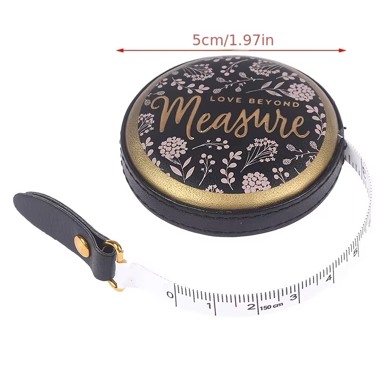 Mini ruban à mesurer rétractable Portable en cuir PU