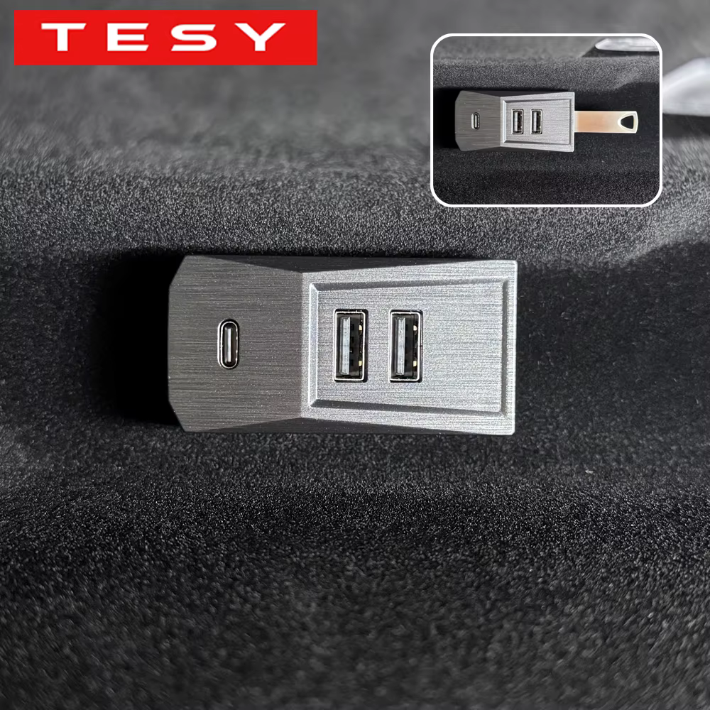 Hub USB TESY pour boîte à gants Tesla Model YL Y Juniper Launch