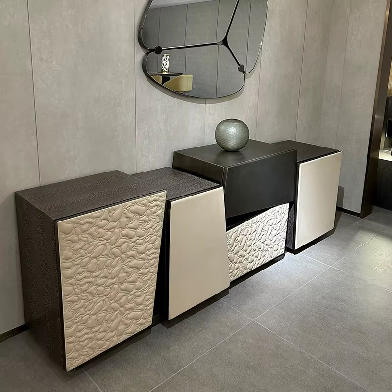 Armoire de Rangement au Design Géométrique Irrégulier