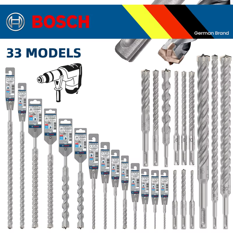 33 modèles de forets BOSCH PRO SDS Plus pour marteau perforateur