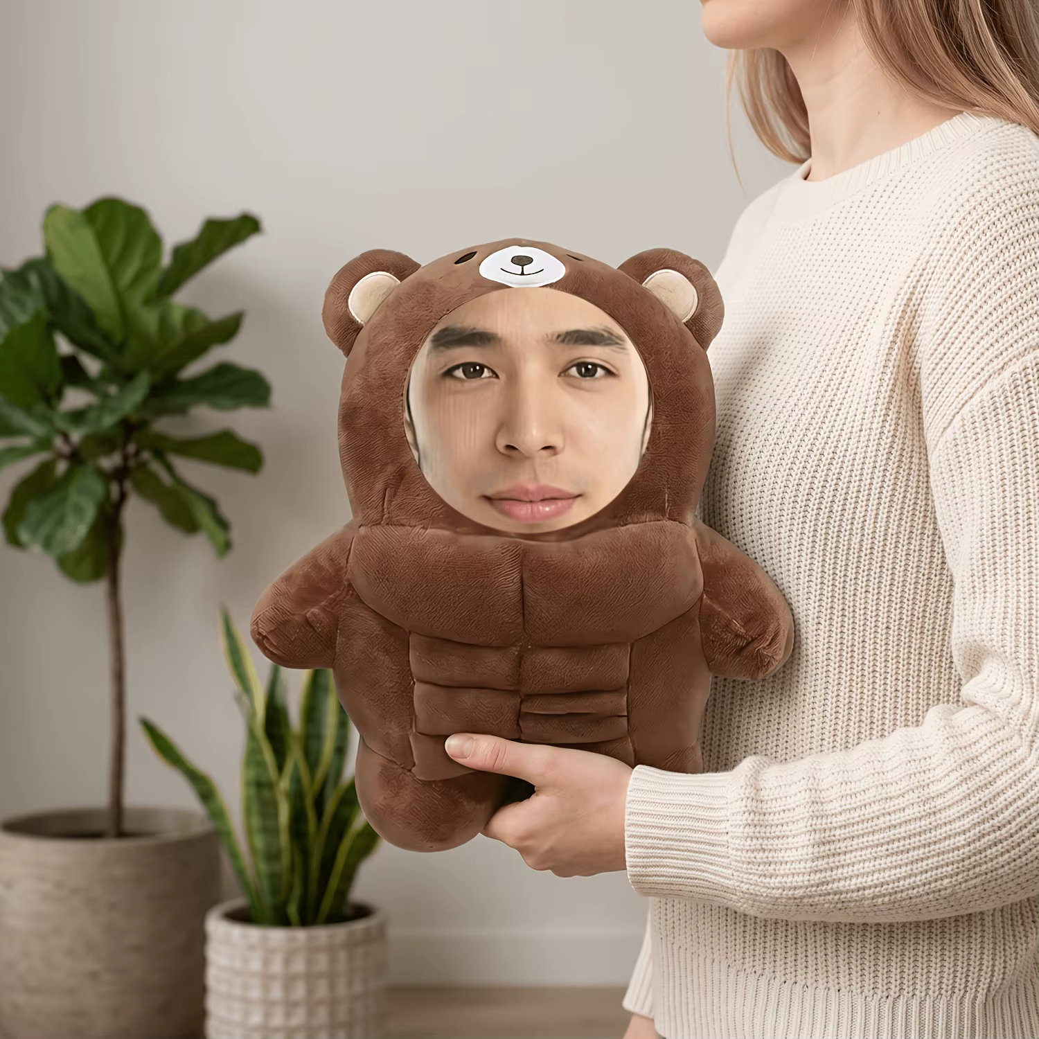 Mini oreiller personnalisé avec photo - Coussin doux personnalisé, lavable en machine, idéal pour les cadeaux ou la décoration intérieure, accessoire confortable pour la maison