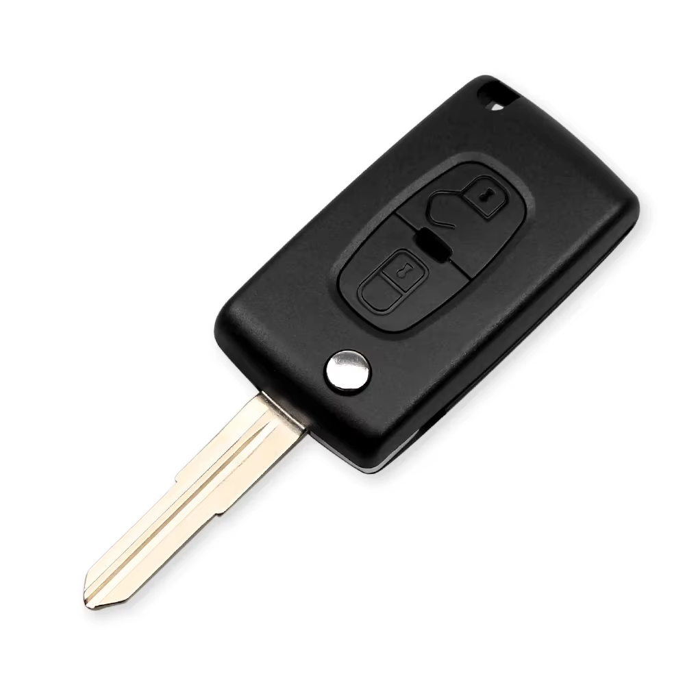 KEYYOU – porte-clés à rabat à 2 boutons, 4007 lame, pour Peugeot 4008 ET MIT-11R Citroen c-cross C4 Aircross, CE1731